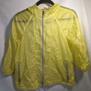 Vine Full Zip Windbreaker Jacket Neon Yellow